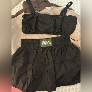Daily Drills bubble skirt and bra